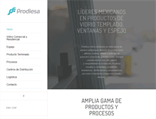 Tablet Screenshot of prodiesa.com